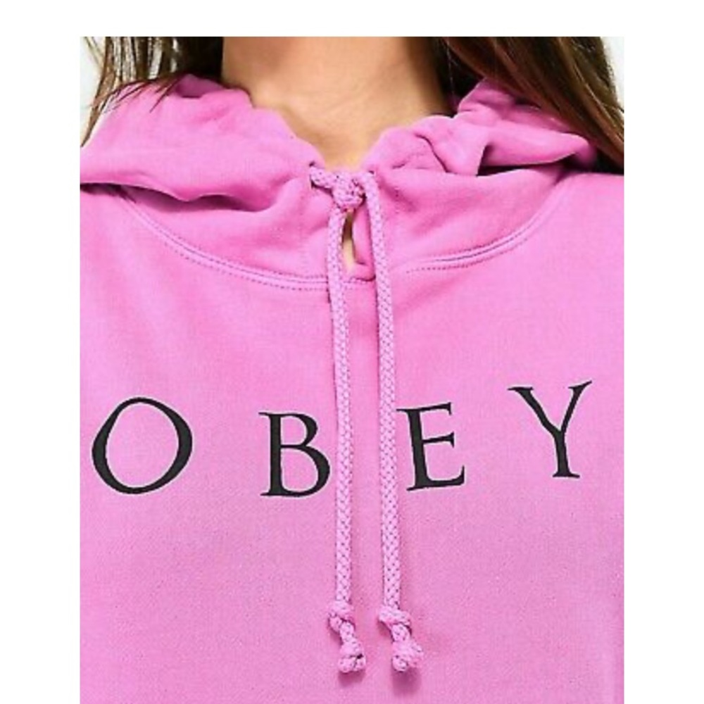 OBEY Novel 2 Dusty Violet Hoodie Size Small